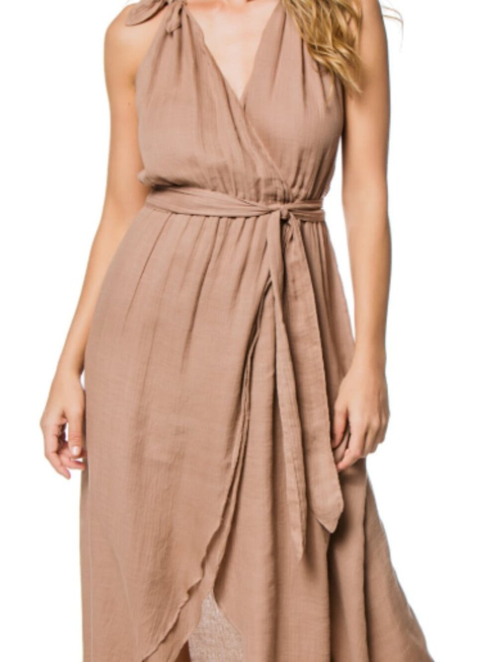 MIRTH Amagansett Gingersnap Dress S/M NWT Cotton Midi $220 MSRP No Belt